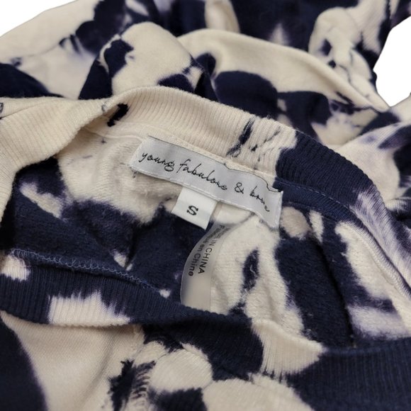Young Fabulous & Broke Navy and White Tie-Dye Sweatshirt - Picture 6 of 6